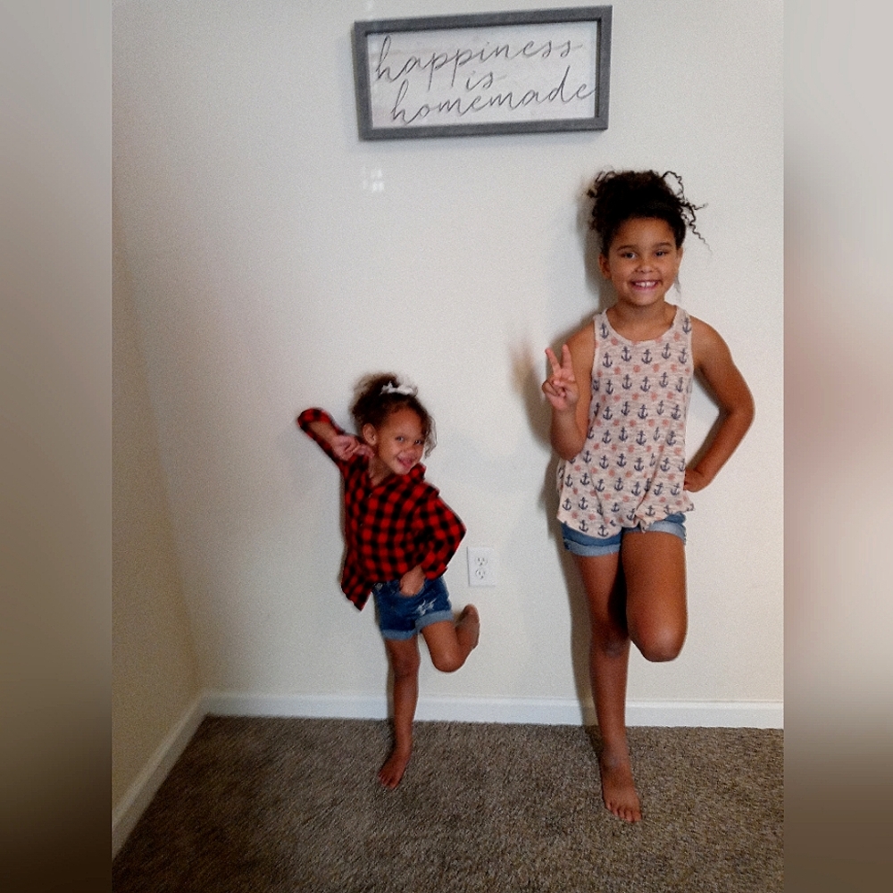 Bundle! Flannel with shorts, tank top with shorts